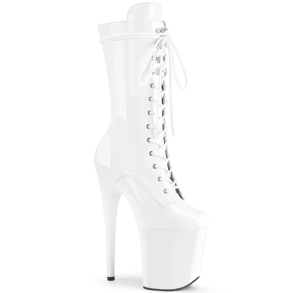 Pleaser - FLAMINGO1050 Bottes de plateforme - Chaussures de pole dance - Blanc Product image